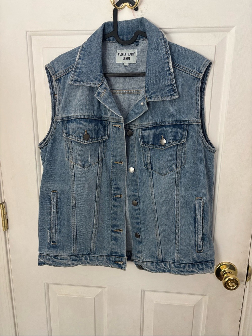 Velvet Heart Light Blue Denim Vest